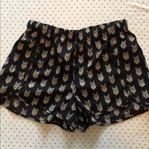 Chevron print shorts